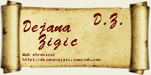 Dejana Žigić vizit kartica
